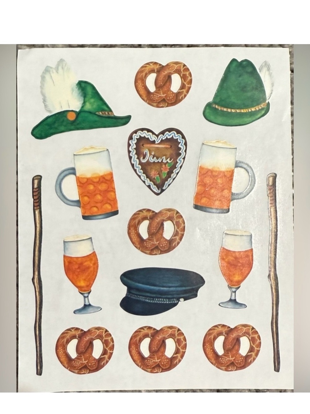 $1 Oktoberfest Sticker Sheet $1 WITH ANY $10 ORDER OR MORE